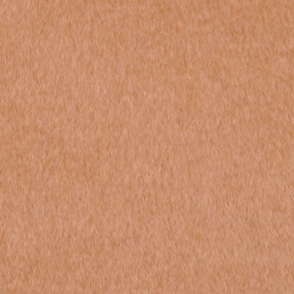 Famous NYC Designer Italian Moss Green and Beige Laminated Alpaca Wool Coating