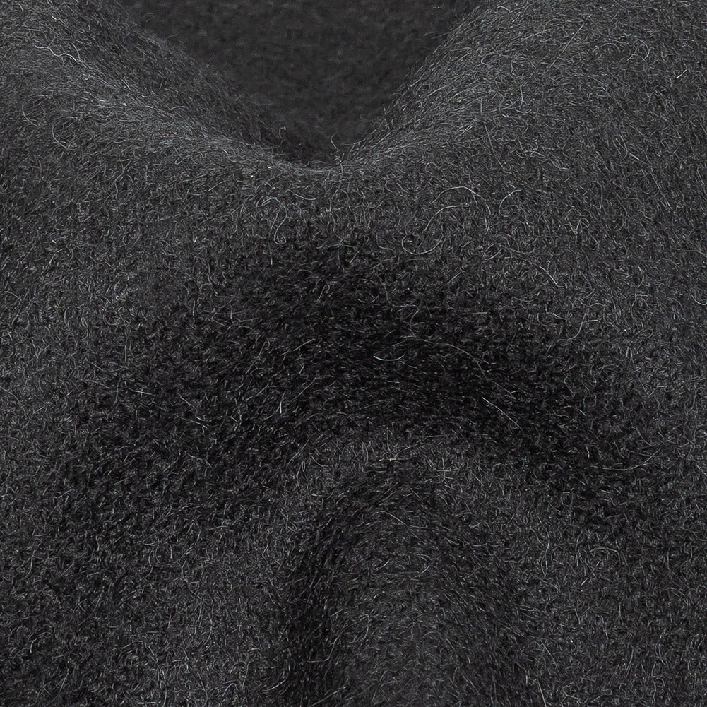 American Black Camel Hair Coating Detail