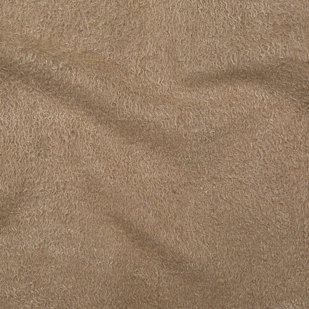 Novelty Black Olive Heavyweight Wool Coating with Golden Egg Laminate