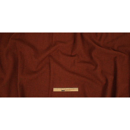 Chestnut and Pumpkin Orange Check Wool Coating