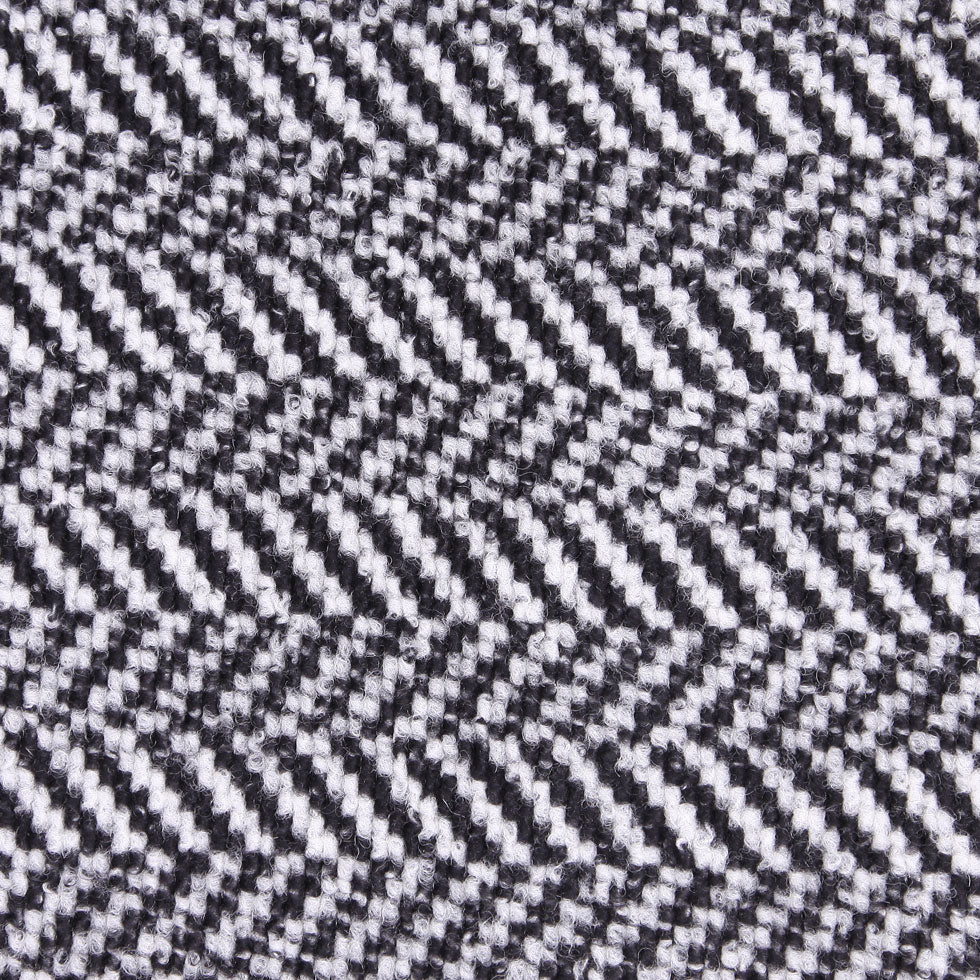 Black/White Herringbone Boucle Detail