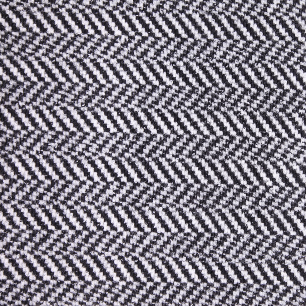 Black/White Herringbone Boucle