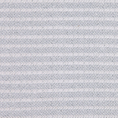 Metallic Silver Wool Blend Striped Knit