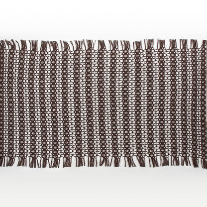 Brown Wool Blended Novelty Knit Folded