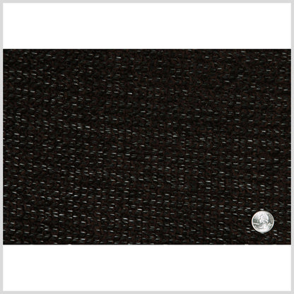 Chocolate Cotton-Polyester Chenille Knit Full