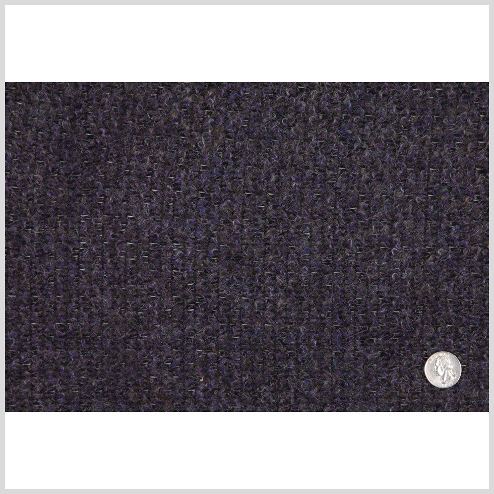 Nightshade, Black Onyx and Deep Well Boucled Wool Knit Full