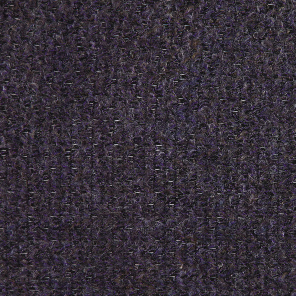 Nightshade, Black Onyx and Deep Well Boucled Wool Knit