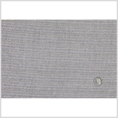 Metallic Silver and White Sheer Mesh Full