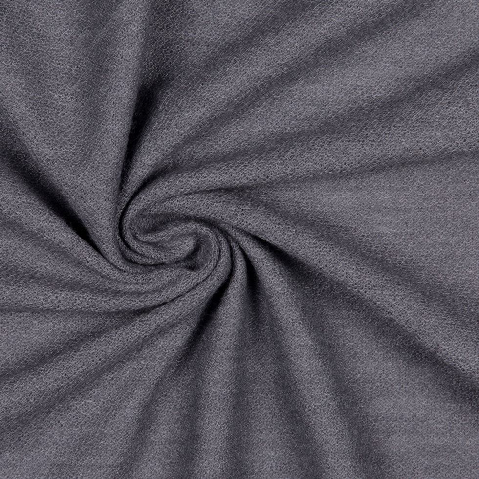 Gray Medium Weight Wool Knit Detail