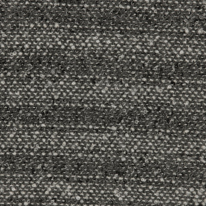 Italian Black Onyx and Gray Wool Boucle Coating Detail