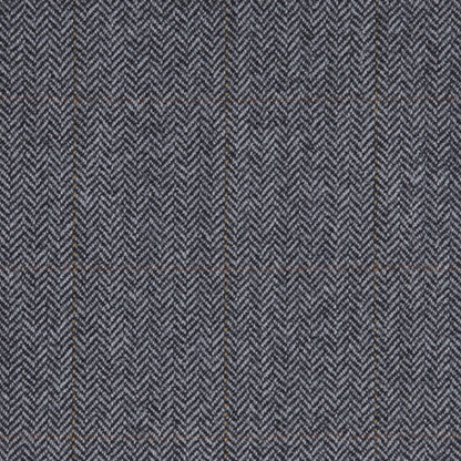 Theory Charcoal Herringbone Suiting Detail