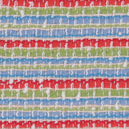 Summer Striped Famous NYC Designer Cotton-Wool Boucle Detail