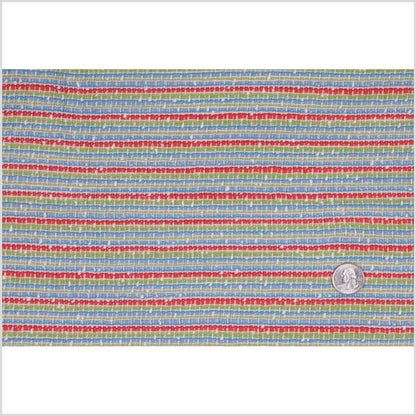 Summer Striped Famous NYC Designer Cotton-Wool Boucle Full
