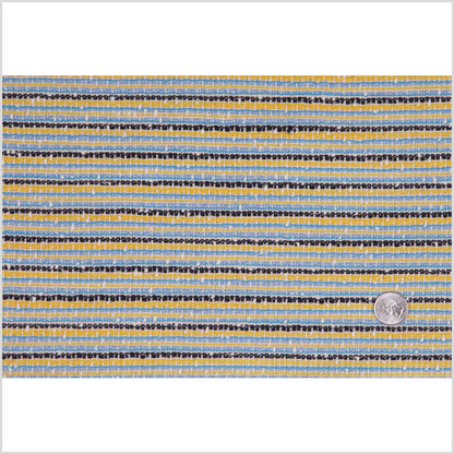 Winter Striped Famous NYC Designer Cotton-Wool Boucle Full