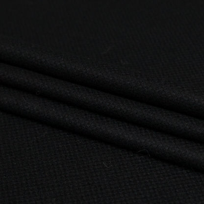 Black Cashmere Coating Folded