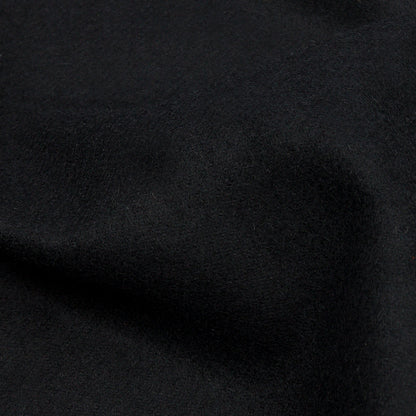 Black Brushed Wool and Cashmere Twill Detail