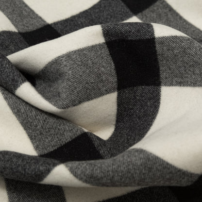 Ralph Lauren White Asparagus and Beluga Plaid Cashmere and Wool Double Cloth Detail