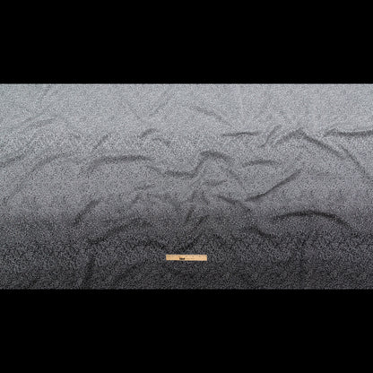 Italian Black and White Geometric Ombre Polyester Jacquard Panel Full