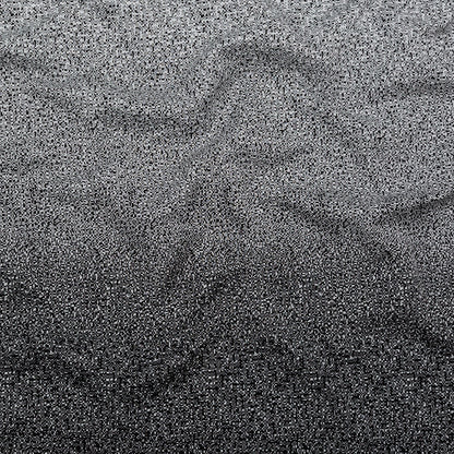 Italian Black and White Geometric Ombre Polyester Jacquard Panel