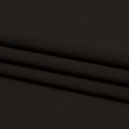 Deep Brown Wool Suiting with Give Folded