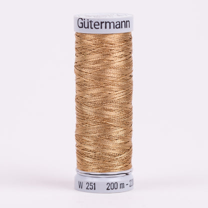 Gutermann Metallic Thread 200m - 9961 Pale Gold