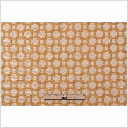 Canary/Metallic Cream Net Chenille with Metallic Base Full