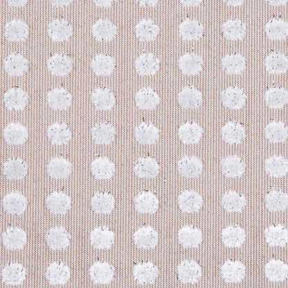 Toffee/Light Gray Polka Dots Velvet Detail
