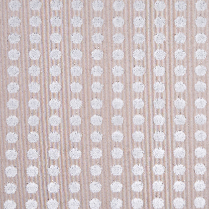 Toffee/Light Gray Polka Dots Velvet