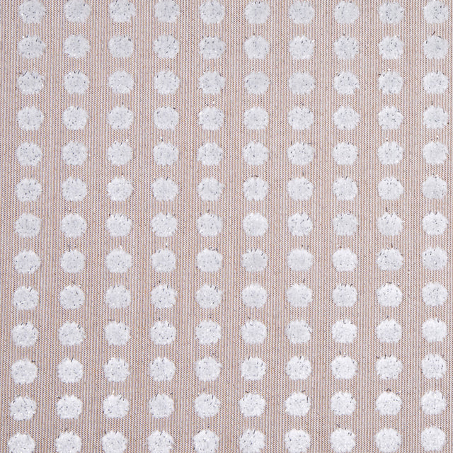 Toffee/Light Gray Polka Dots Velvet