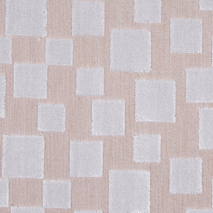 Toffee/Light Gray Geometric Velvet Detail