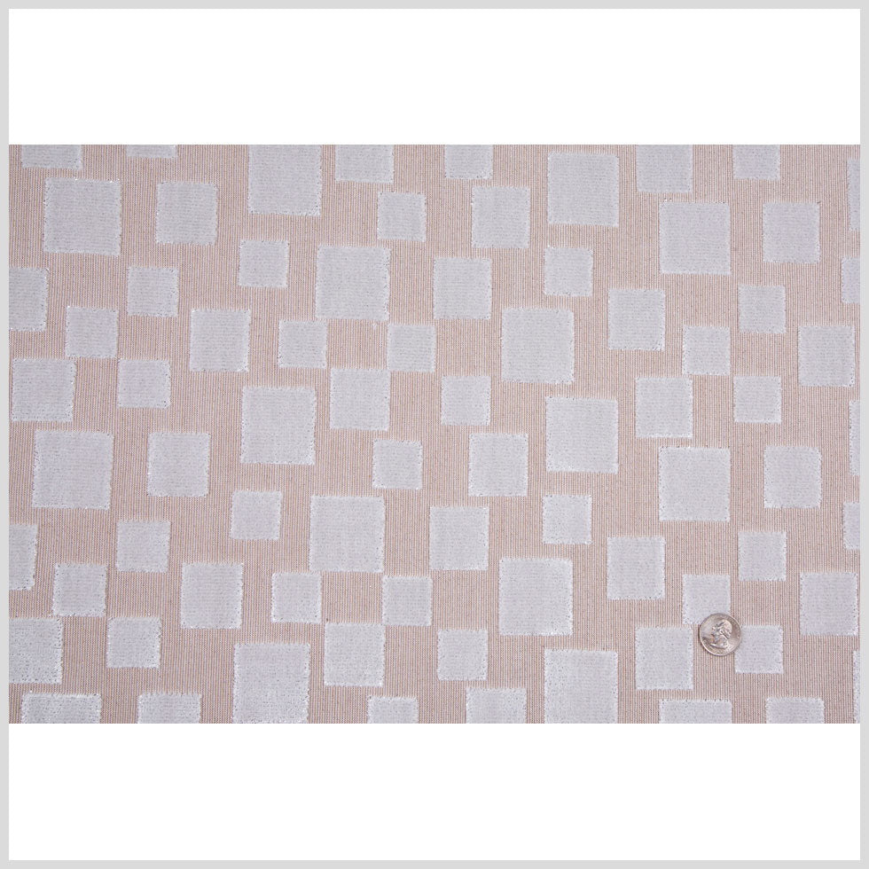 Toffee/Light Gray Geometric Velvet Full