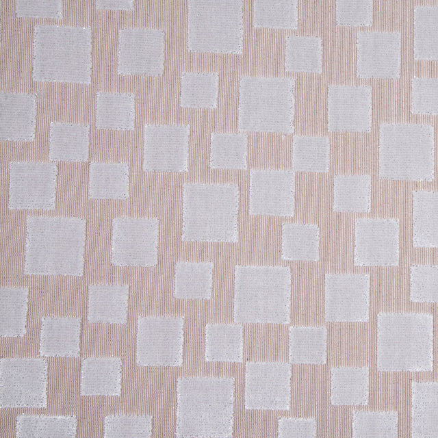 Toffee/Light Gray Geometric Velvet
