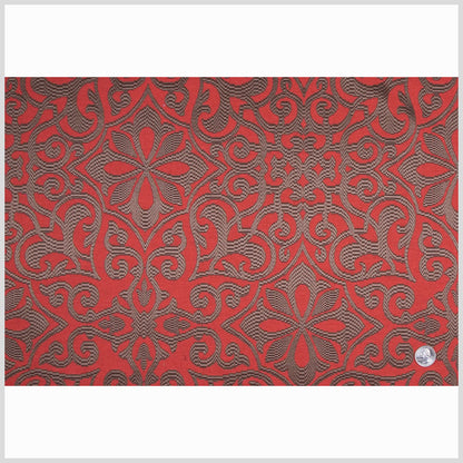 Brick/Dusted Chocolate Damask Woven Full