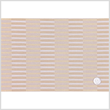 White Gold Stripes Woven Full