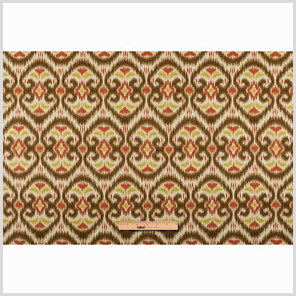 Red & Beige Porcini Ikat Prints Full
