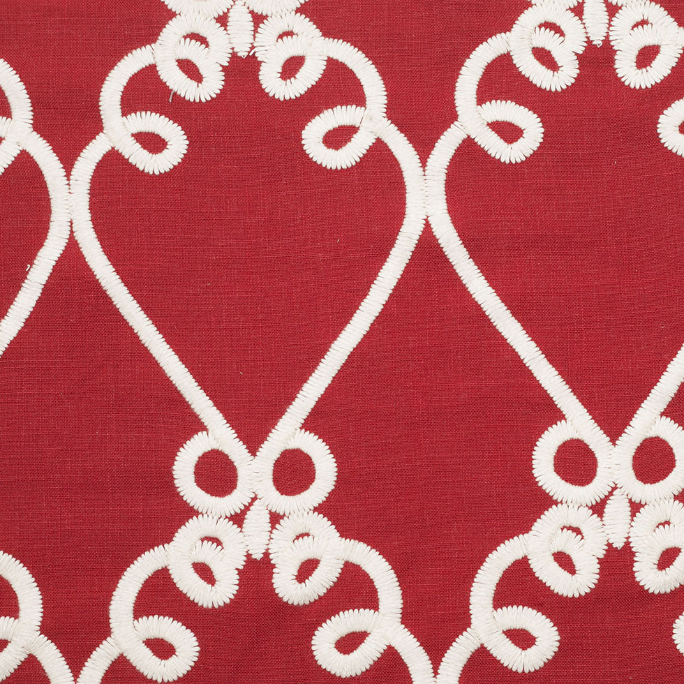 Poppy Classical Rayon-Linen Embroidered Woven