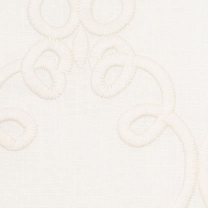 Gardenia Classical Rayon-Linen Embroidered Woven Detail
