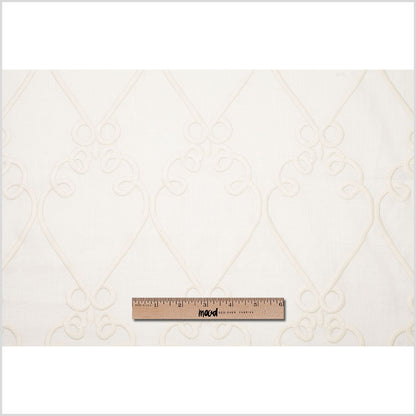 Gardenia Classical Rayon-Linen Embroidered Woven Full