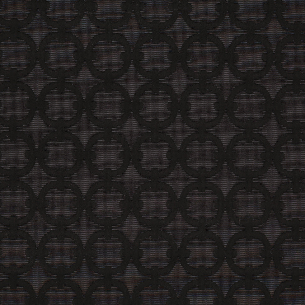 Anchor Geometric Embroidered Cotton-Poly Woven Detail