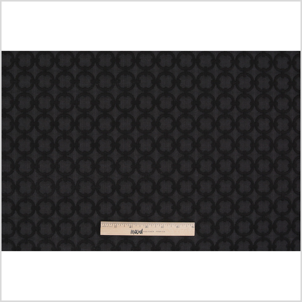 Anchor Geometric Embroidered Cotton-Poly Woven Full