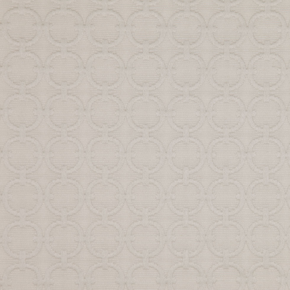 Rope Geometric Embroidered Cotton-Poly Woven