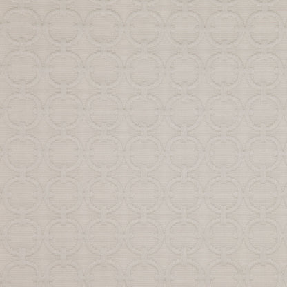 Rope Geometric Embroidered Cotton-Poly Woven