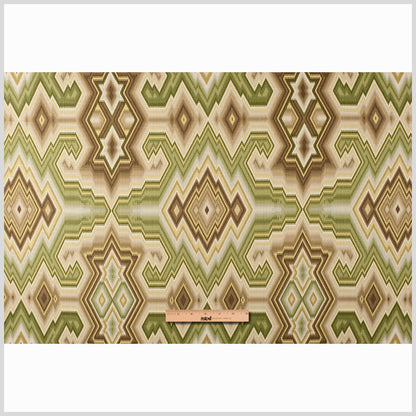 Green Tea Ikat Canvas Full