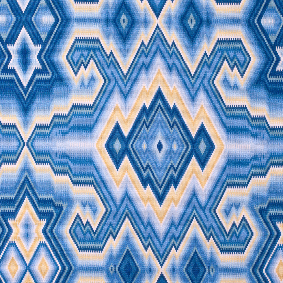 Blue Bell Ikat Canvas