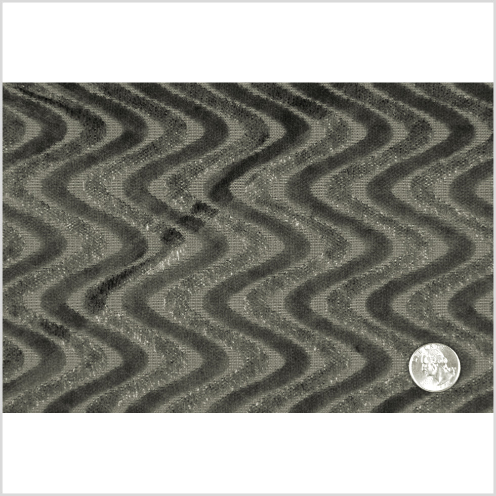 Olive Zig Zag Velvet Full