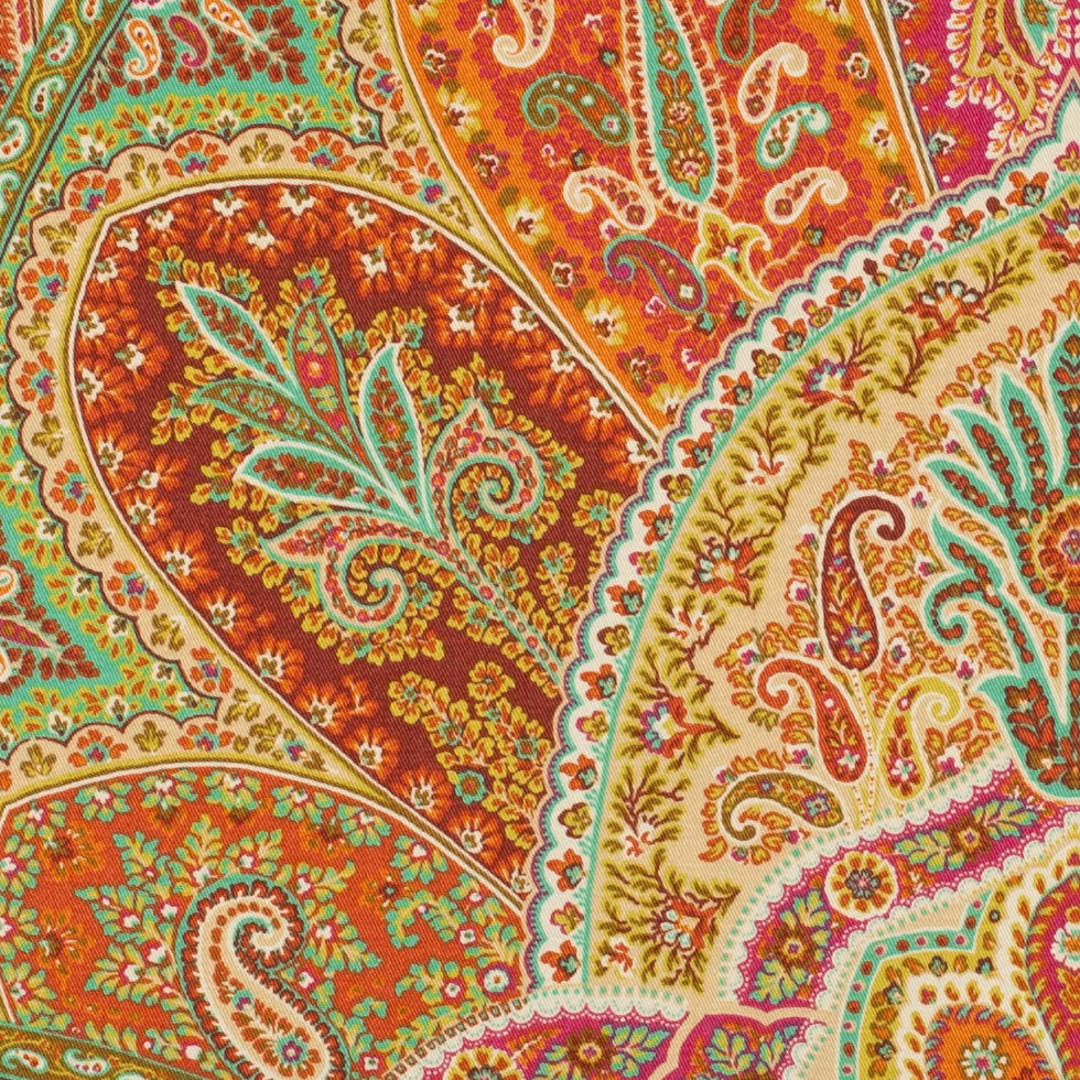 Sunset Paisley Twill Detail
