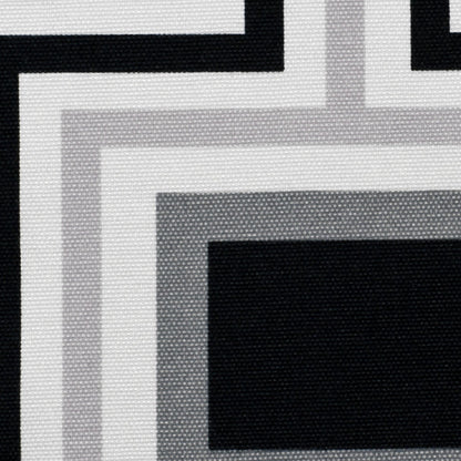 Grays and Black Geometric Geometric Canvas Detail