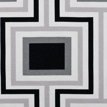 Grays and Black Geometric Geometric Canvas