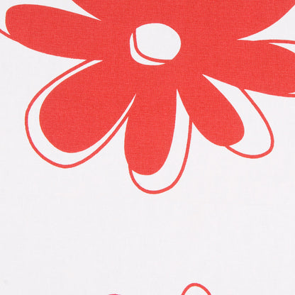 Off-White/Black/Primary Red Floral Canvas Detail