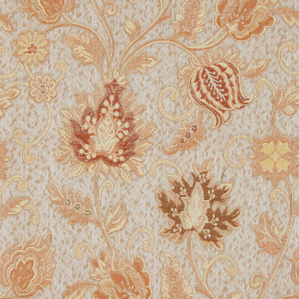 Beige/Gold Floral Brocade Detail